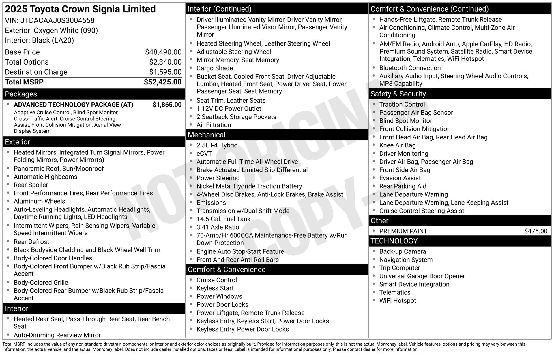 Certified 2025 Toyota Crown Signia w/ Advanced Technology Package AWD/4WD image 34