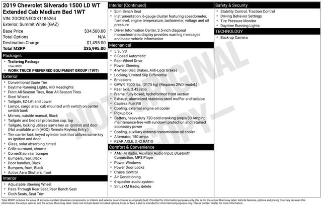 Used 2019 Chevrolet Silverado 1500 W/T image 40