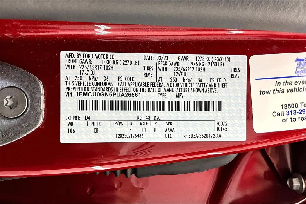 Certified 2023 Ford Escape Active w/ Tech Pack #2 FWD image 33