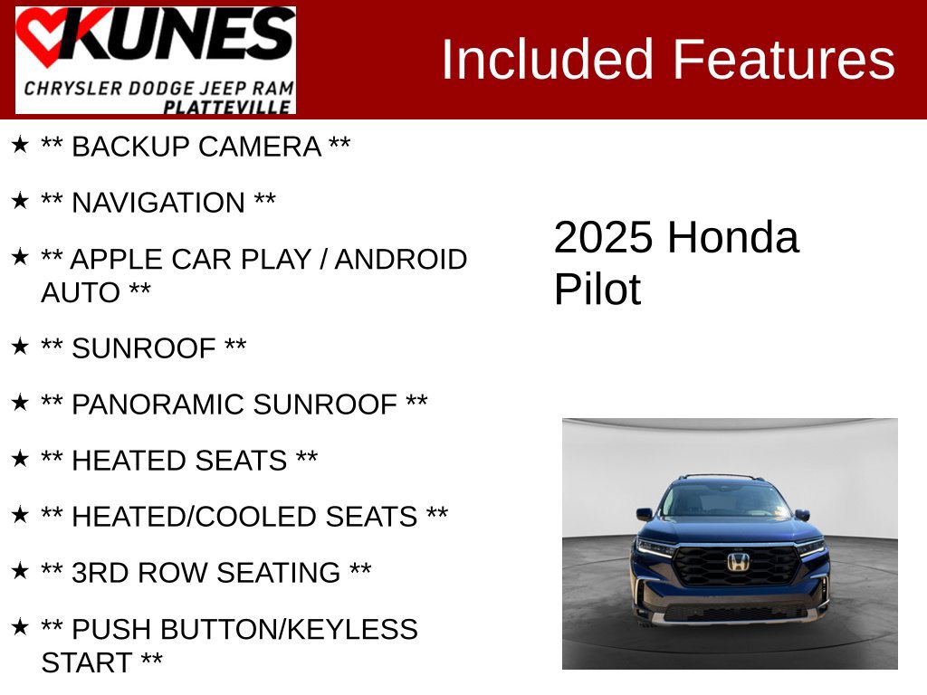 Used 2025 Honda Pilot Elite image 2