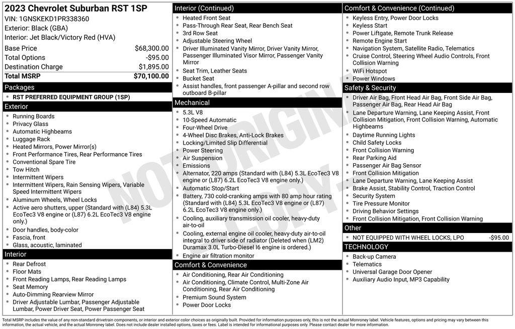 Used 2023 Chevrolet Suburban RST AWD/4WD image 36