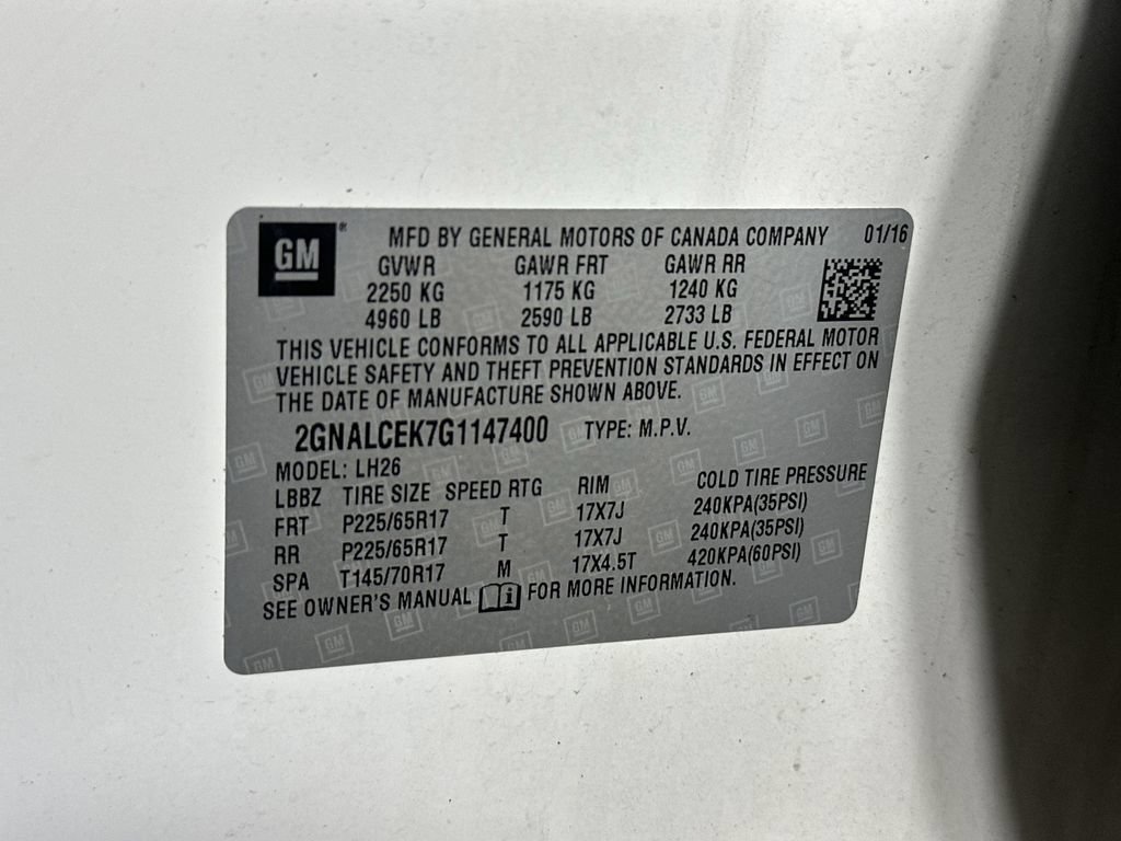 Used 2016 Chevrolet Equinox LT w/ Convenience Package FWD image 33