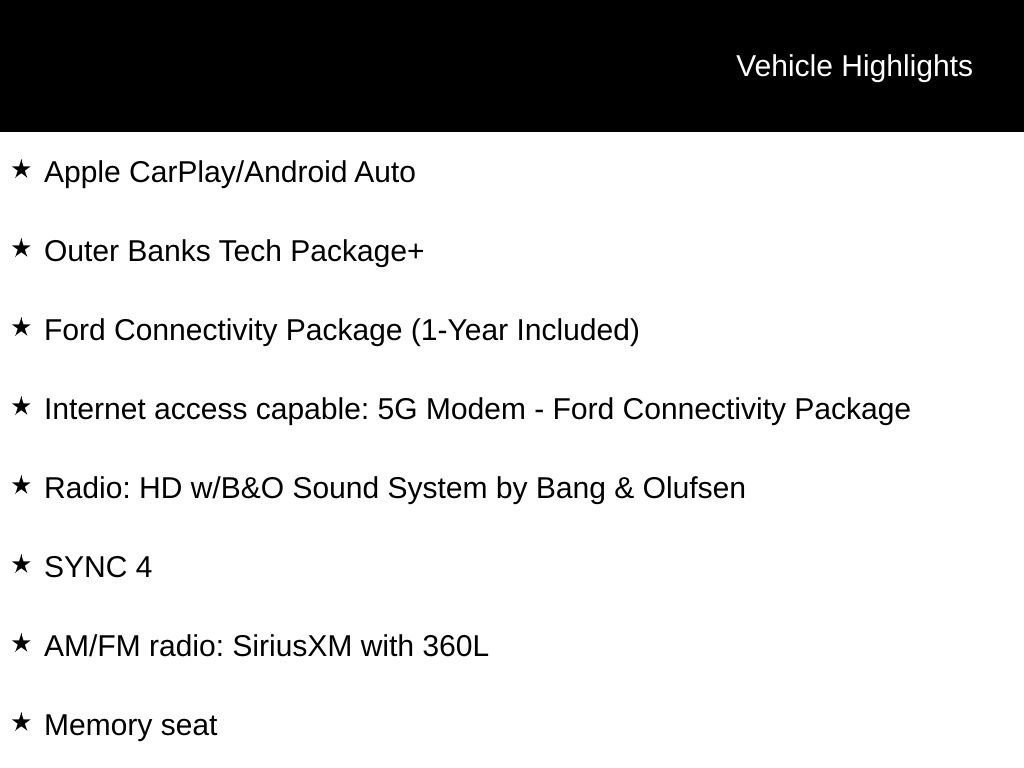 New 2026 Ford Bronco Sport Outer Banks w/ Outer Banks Tech Package+ AWD/4WD image 7