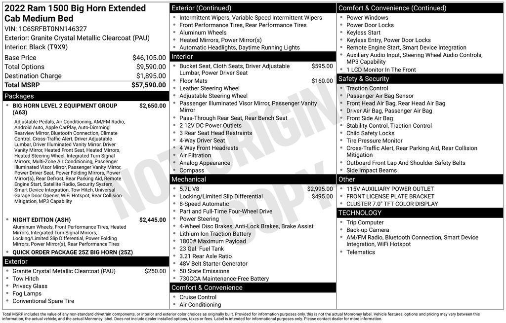 Used 2022 RAM 1500 Big Horn AWD/4WD image 28