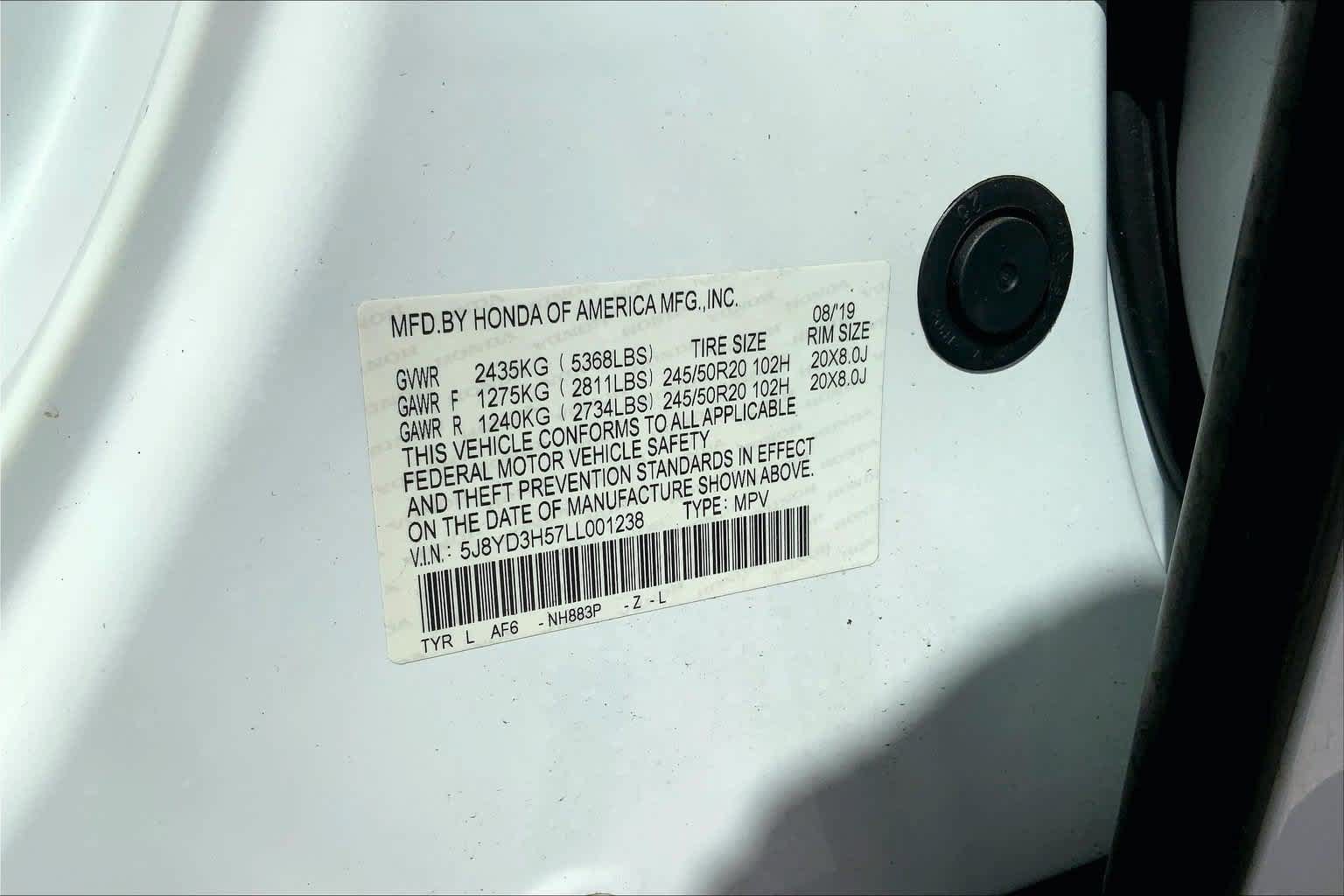 Used 2020 Acura MDX w/ Technology Package FWD image 20