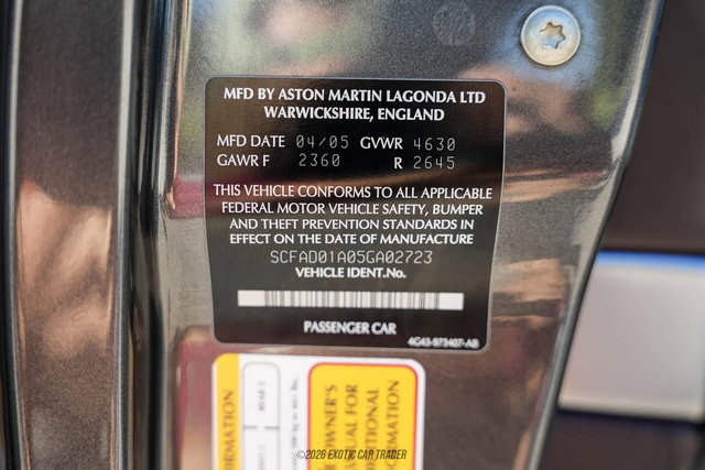 Used 2005 Aston Martin DB9 Coupe RWD image 46