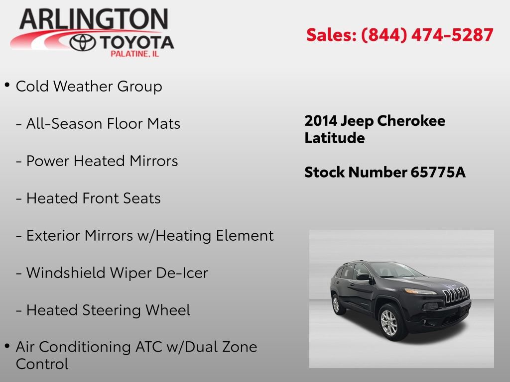 Used 2014 Jeep Cherokee Latitude w/ Comfort/Convenience Group AWD/4WD image 2
