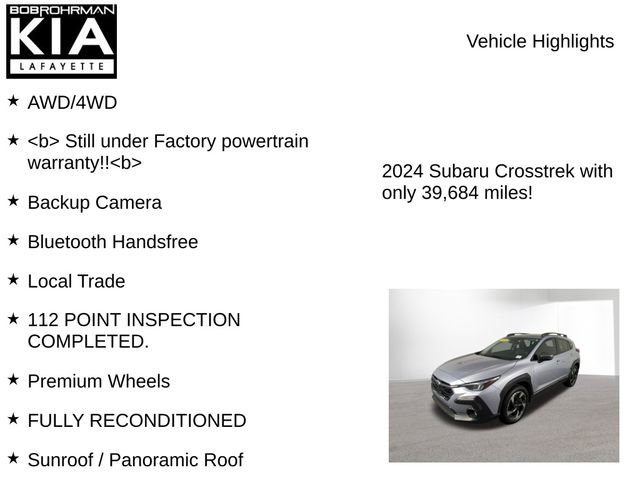 Used 2024 Subaru Crosstrek 2.5i Limited w/ Popular Package #3A image 8