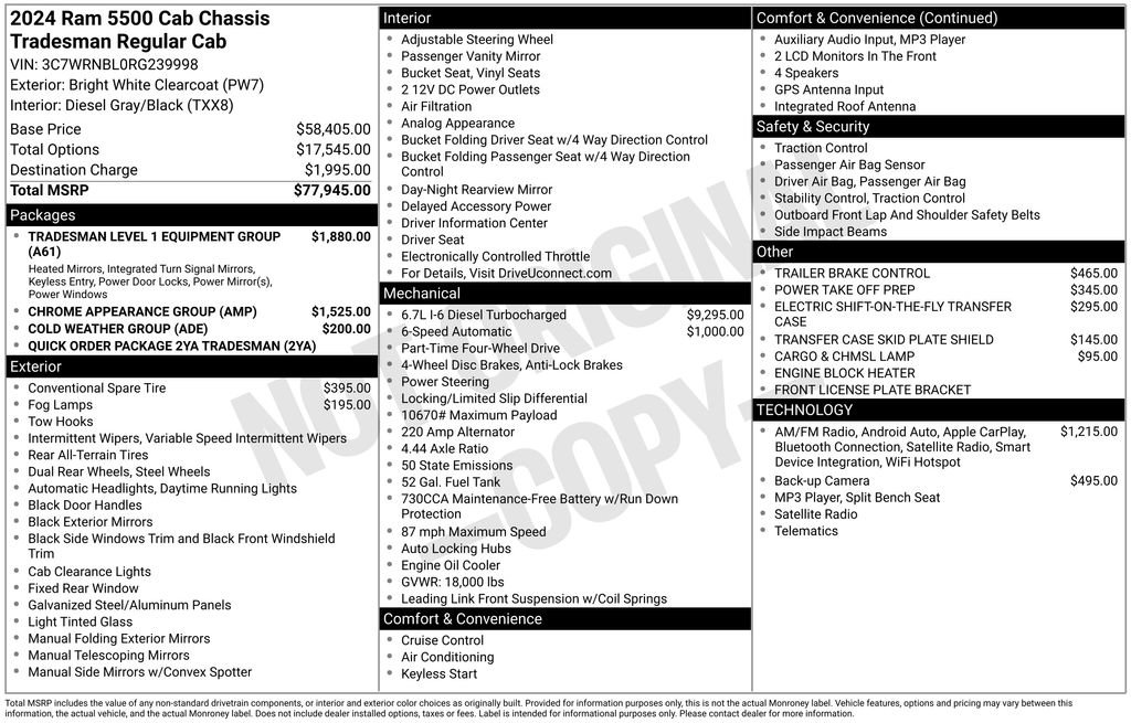 Used 2024 RAM 5500 Tradesman image 3