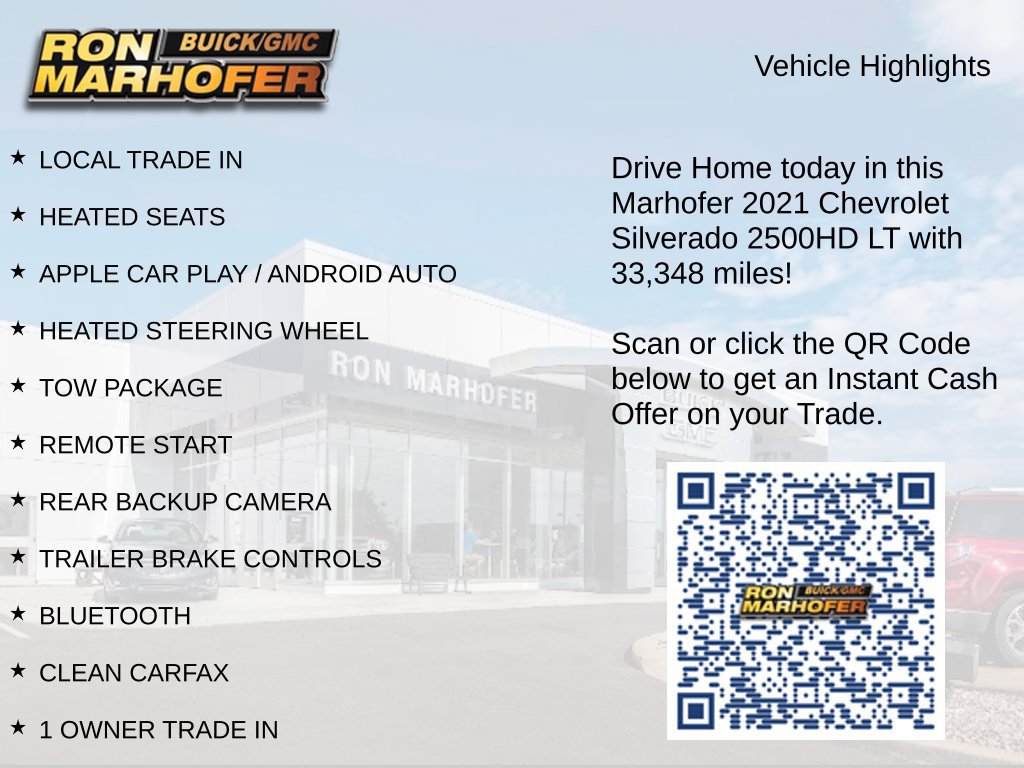 Used 2021 Chevrolet Silverado 2500 LT w/ Convenience Package AWD/4WD image 15