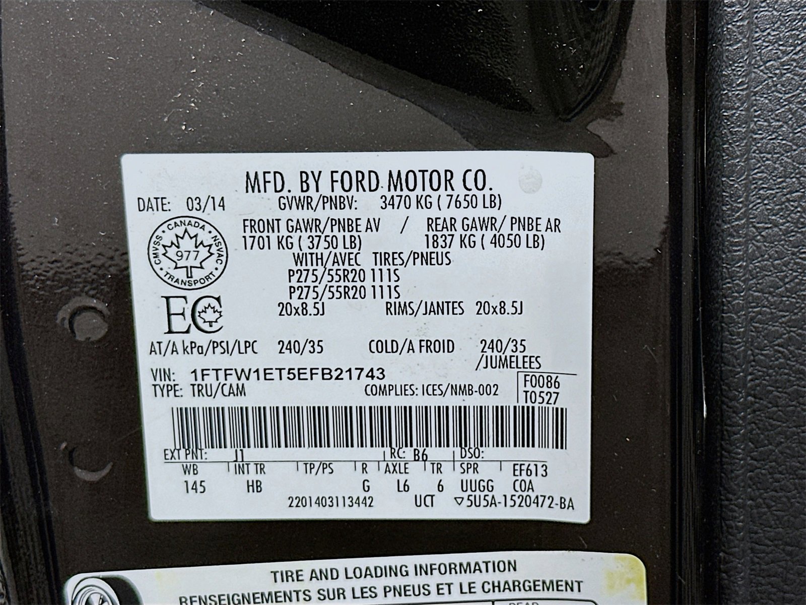 Used 2014 Ford F150 Lariat w/ Equipment Group 502A Luxury image 34