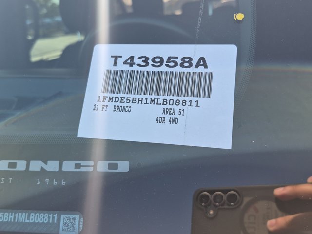 Used 2021 Ford Bronco Outer Banks AWD/4WD image 18