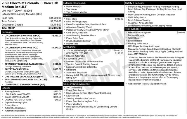 Certified 2023 Chevrolet Colorado LT w/ LT Convenience Package II AWD/4WD image 24