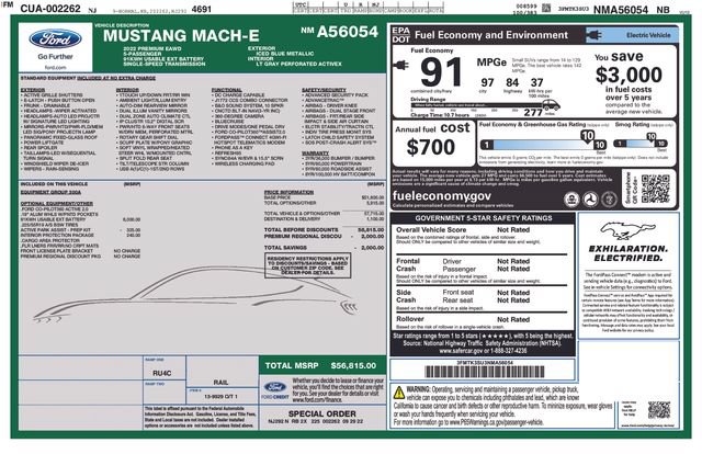 Used 2022 Ford Mustang Mach-E Premium AWD/4WD image 15