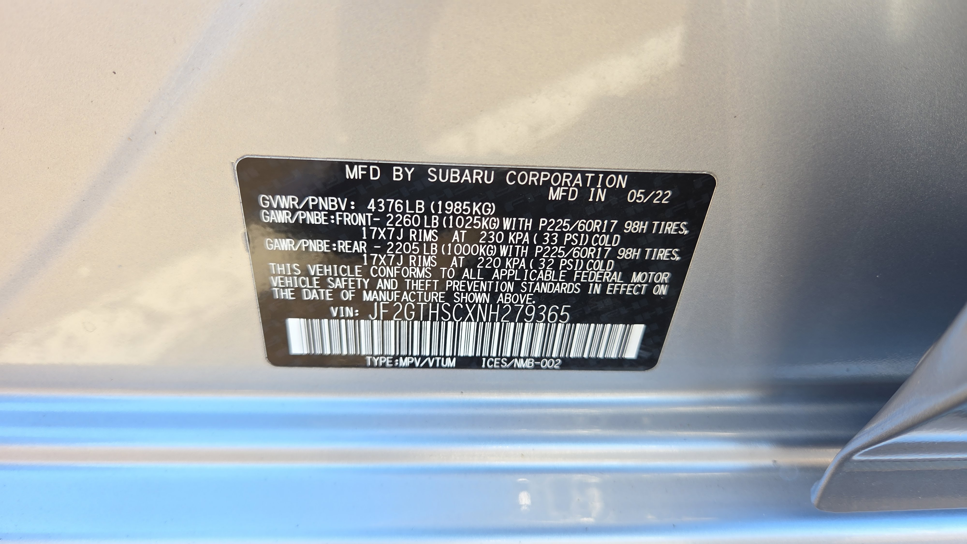 Used 2022 Subaru Crosstrek 2.5i Sport w/ Moonroof Package image 10