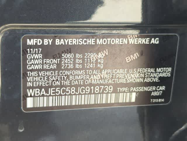 Used 2018 BMW 540i RWD image 36