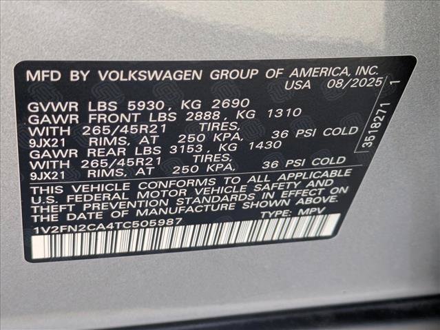 New 2026 Volkswagen Atlas SEL Premium R-Line AWD/4WD image 17