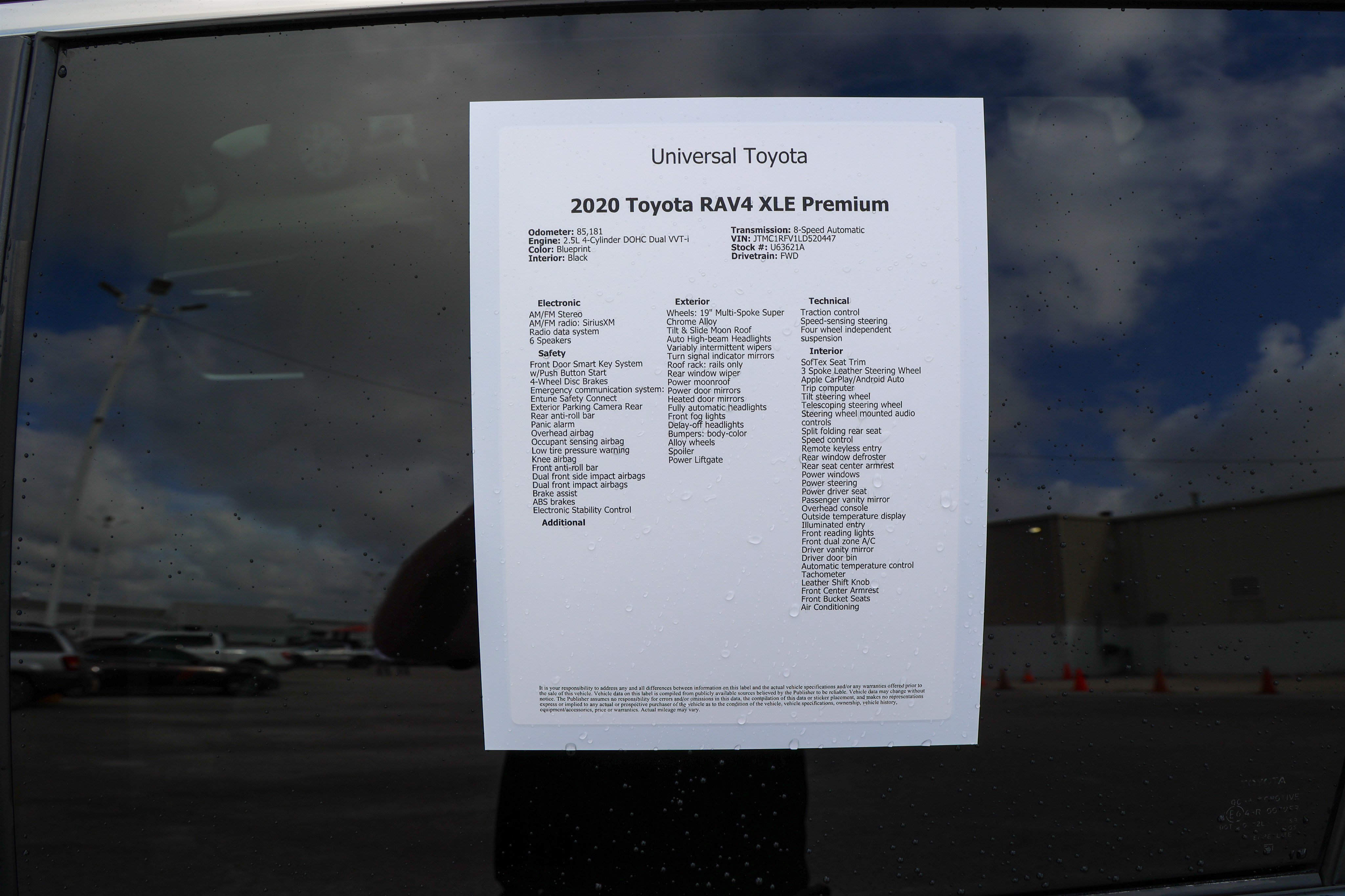 Used 2020 Toyota RAV4 XLE Premium FWD image 45
