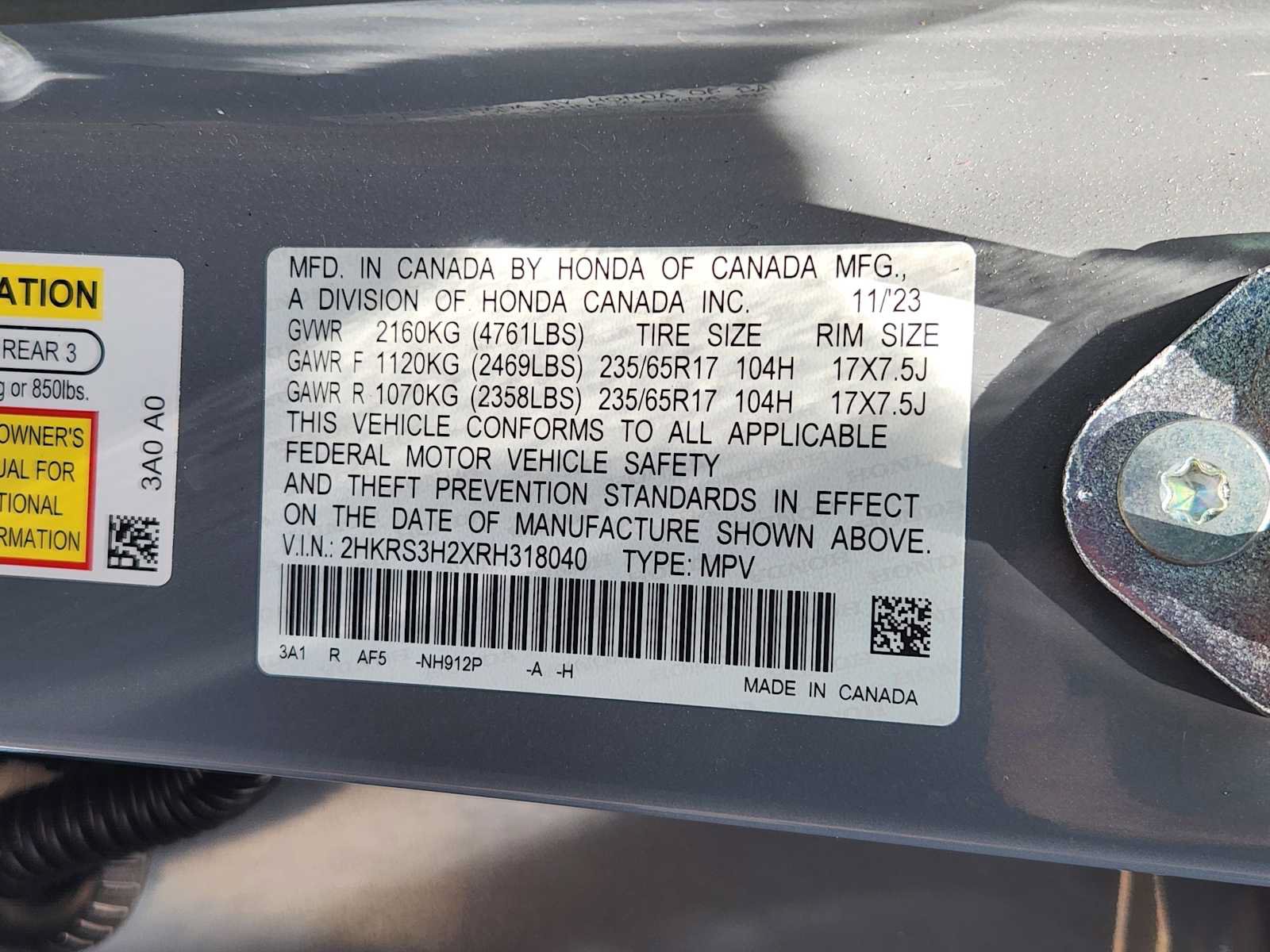 Certified 2024 Honda CR-V LX image 32