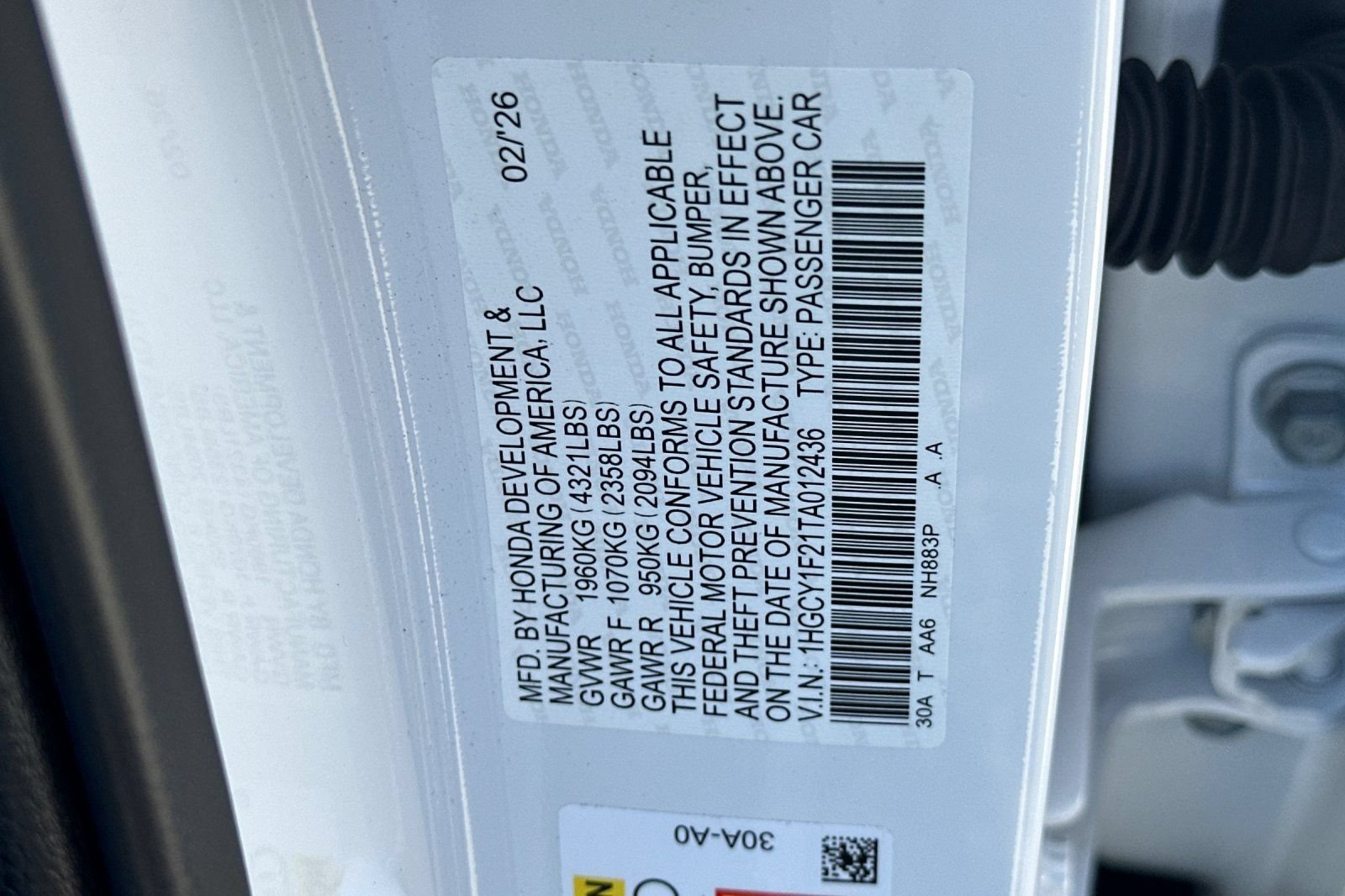 Certified 2026 Honda Accord LX image 27