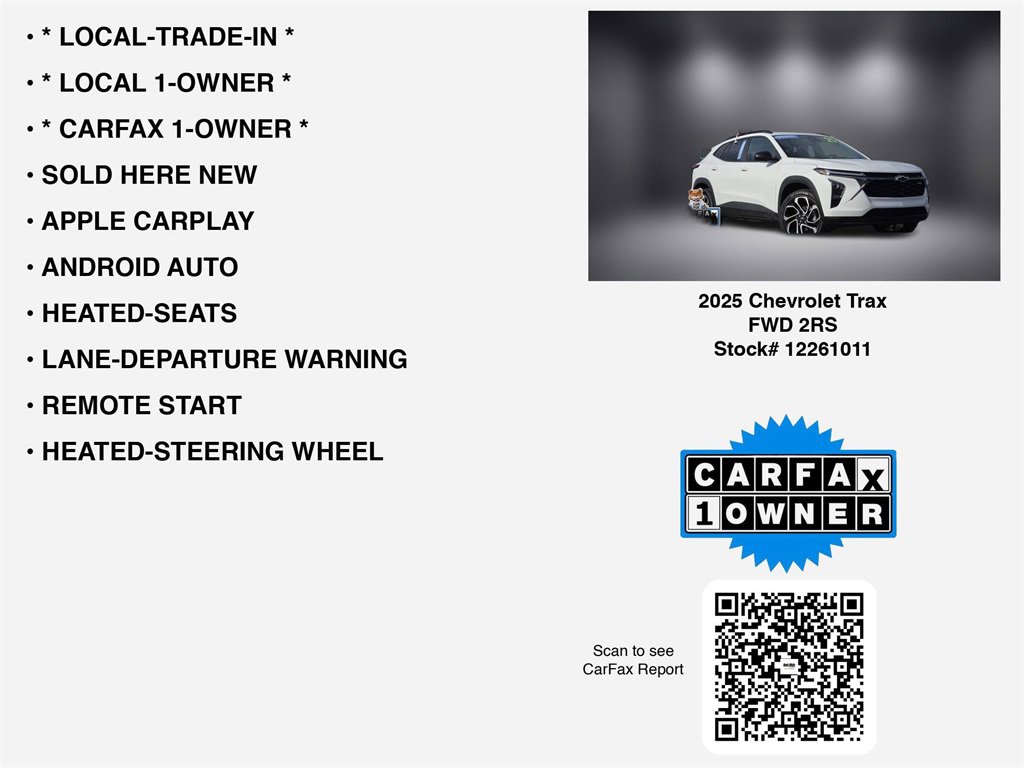 Certified 2025 Chevrolet Trax RS w/ Driver Confidence Package image 7