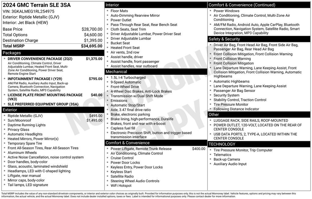 Certified 2024 GMC Terrain SLE w/ Driver Convenience Package image 8