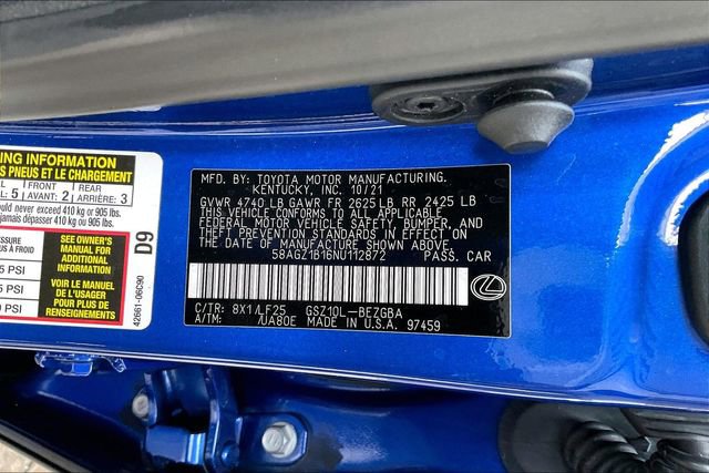 Used 2022 Lexus ES 350 F Sport w/ Accessory Package 2 FWD image 14