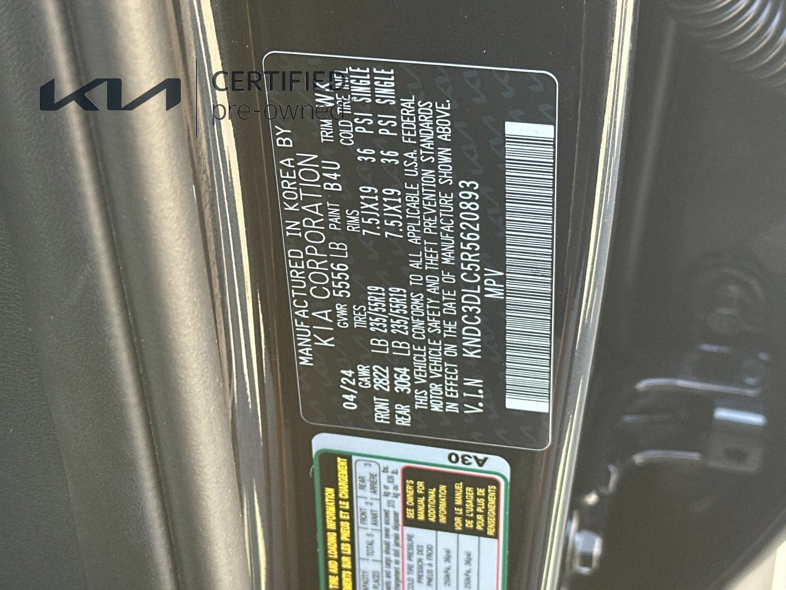 Certified 2024 Kia EV6 Light AWD/4WD image 30