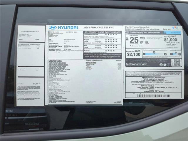 New 2025 Hyundai Santa Cruz SEL image 17