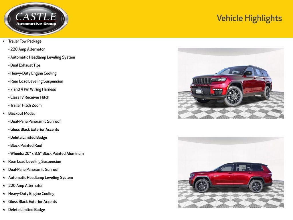New 2025 Jeep Grand Cherokee L Limited w/ Trailer Tow Package image 3
