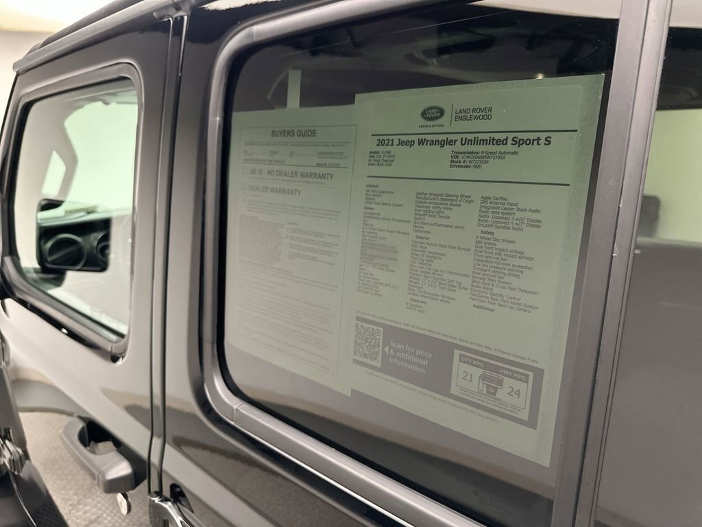 Used 2021 Jeep Wrangler Unlimited Sport image 30