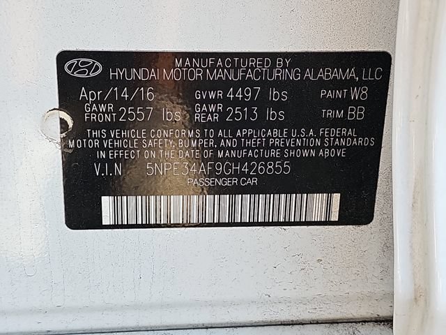 Used 2016 Hyundai Sonata Limited w/ Option Group 04 FWD image 37