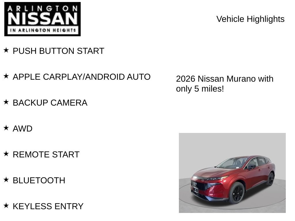 New 2026 Nissan Murano SV AWD/4WD image 8