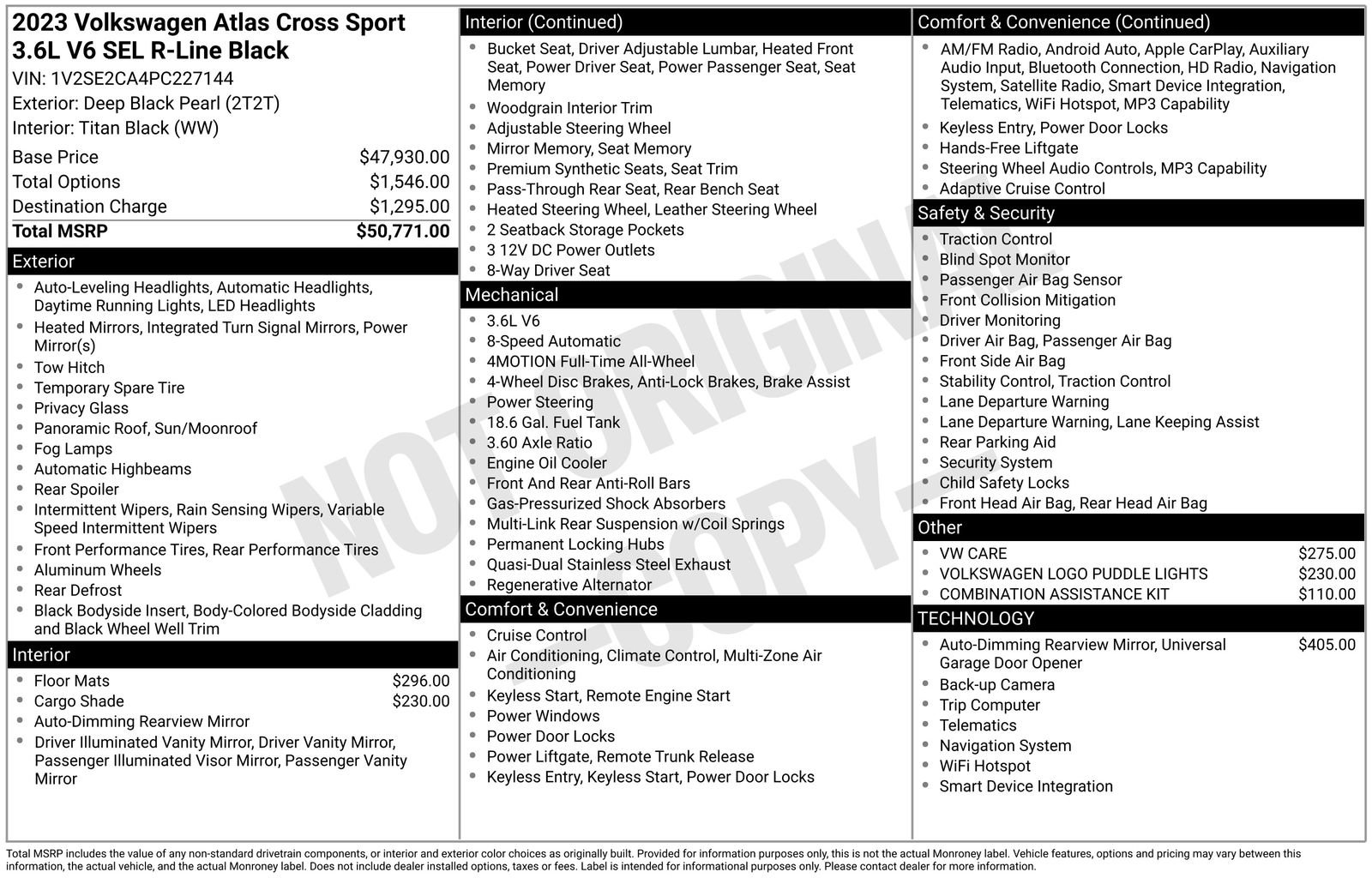 Certified 2023 Volkswagen Atlas Cross Sport SEL R-Line AWD/4WD image 45