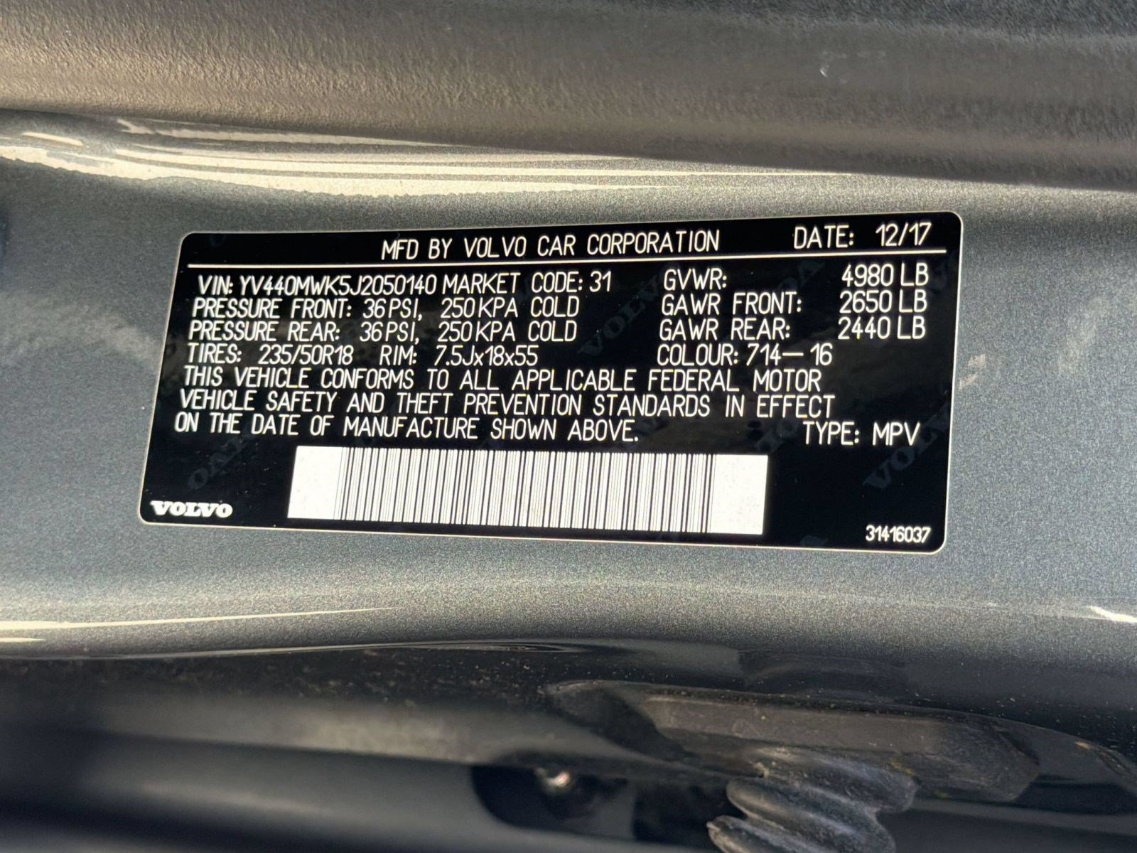 Used 2018 Volvo V60 T5 Cross Country w/ Convenience Package AWD/4WD image 20