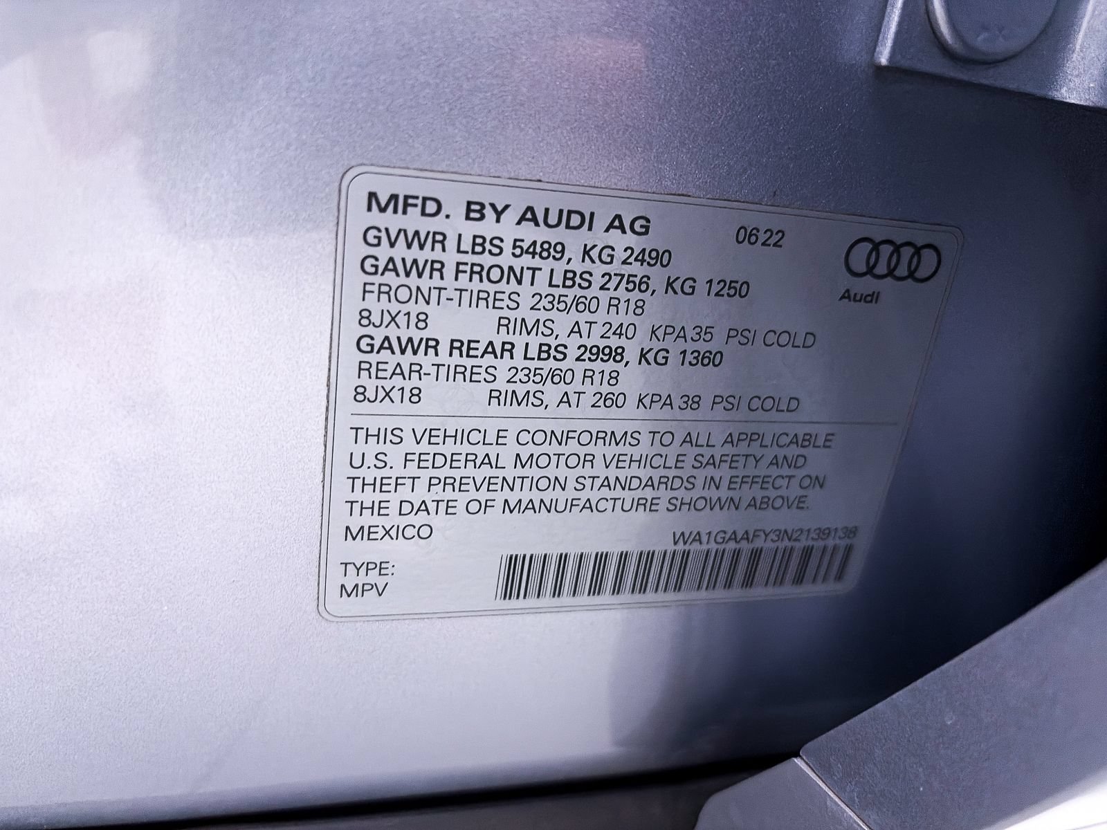 Used 2022 Audi Q5 2.0T Premium w/ Convenience Package AWD/4WD image 38