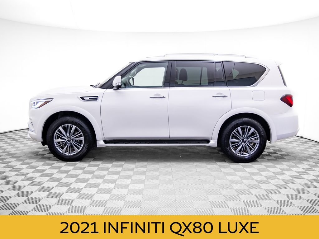 Used 2021 INFINITI QX80 Luxe w/ Cargo Package AWD/4WD video 2