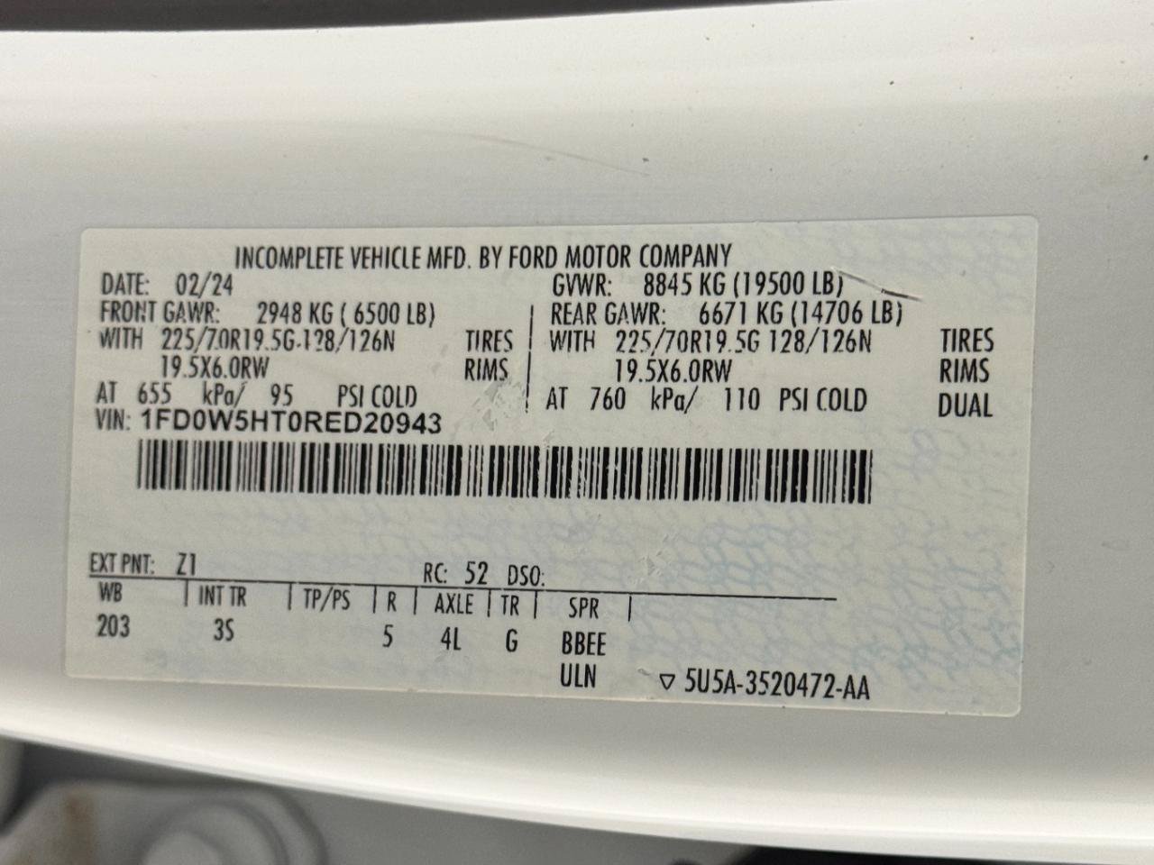 Used 2024 Ford F550 4x4 Crew Cab Super Duty w/ XLT Value Package image 65