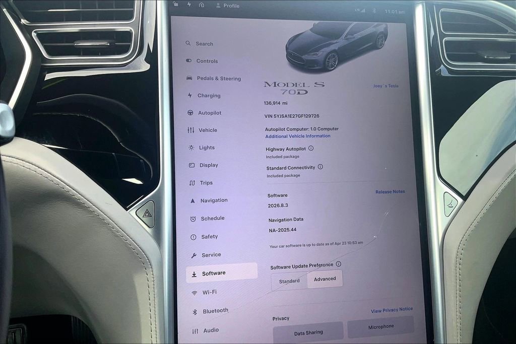 Used 2016 Tesla Model S 70D AWD/4WD image 6