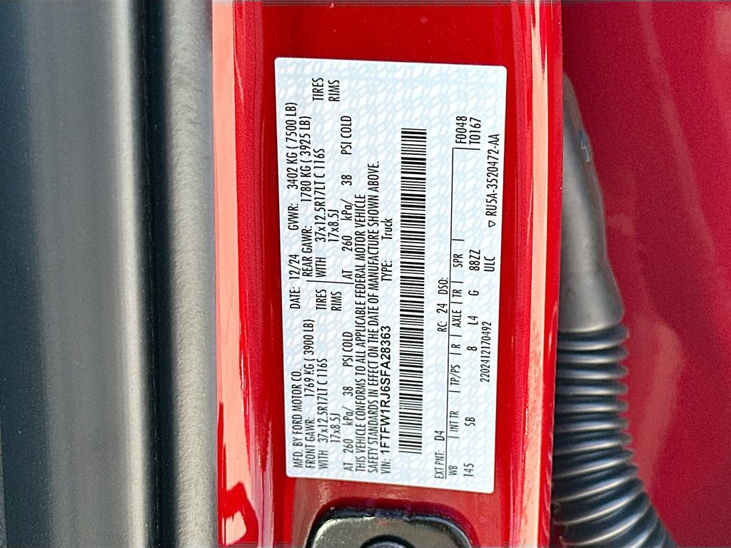 Used 2025 Ford F150 Raptor w/ Equipment Group 803A Raptor R image 34