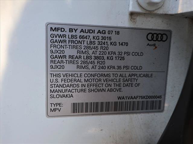 Used 2019 Audi Q7 3.0T Prestige w/ Prestige Package AWD/4WD image 30