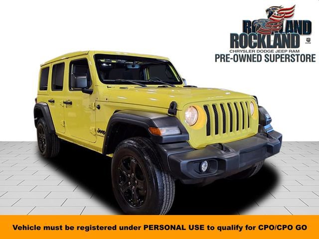 Certified 2023 Jeep Wrangler Sport S w/ Sun And Sound Package AWD/4WD image 1