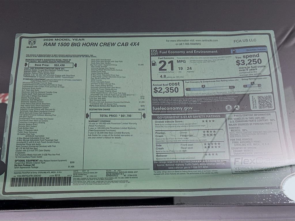 New 2026 RAM 1500 Big Horn image 21