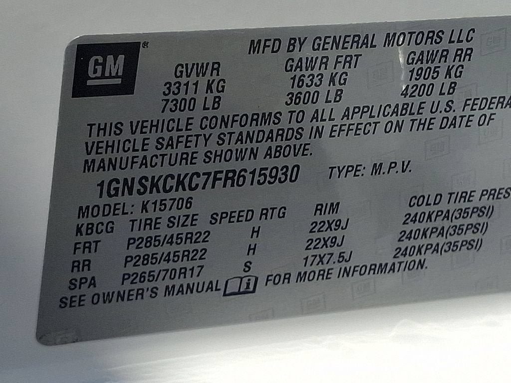Used 2015 Chevrolet Tahoe LTZ AWD/4WD image 28