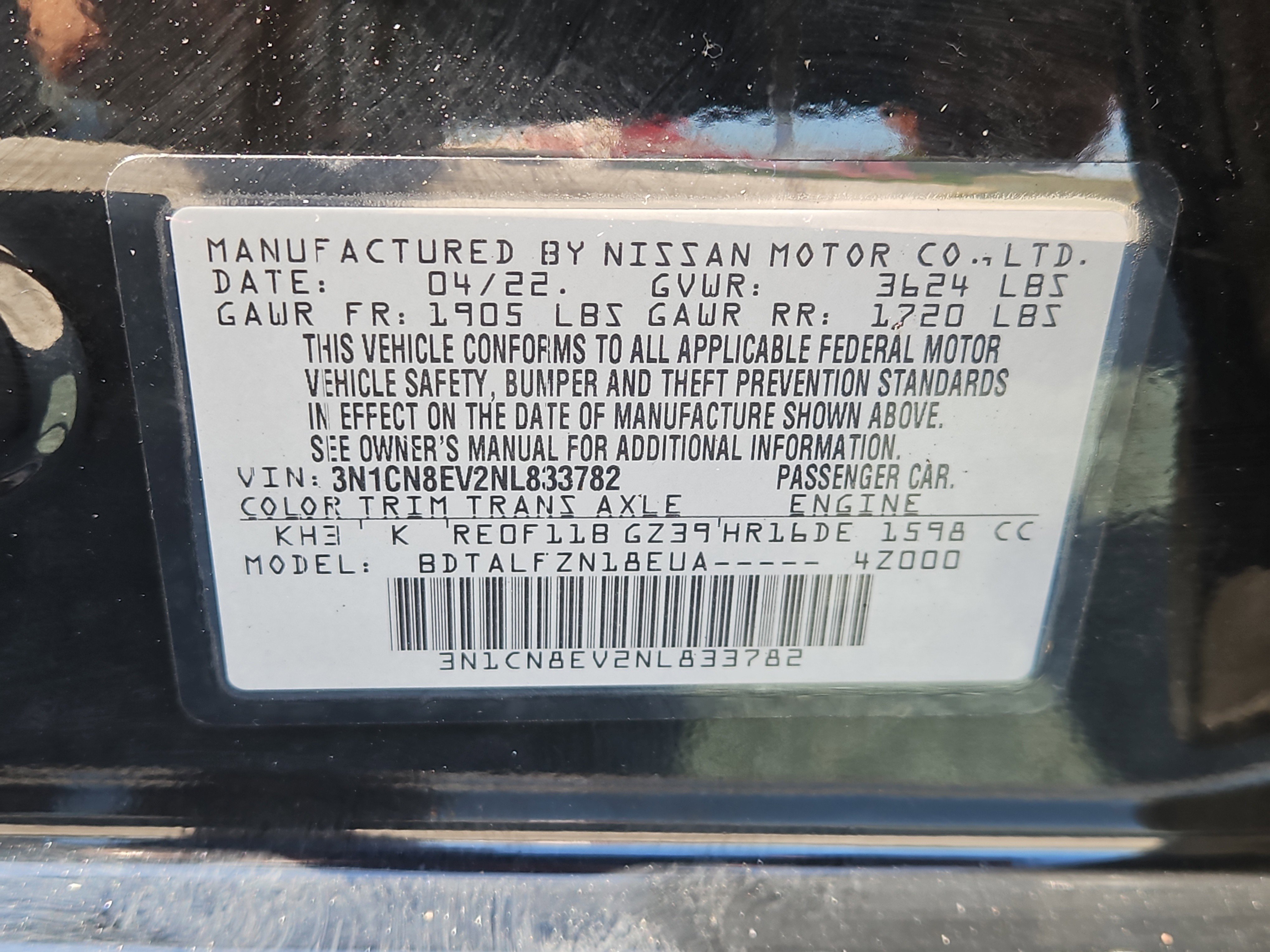 Used 2022 Nissan Versa SV image 24