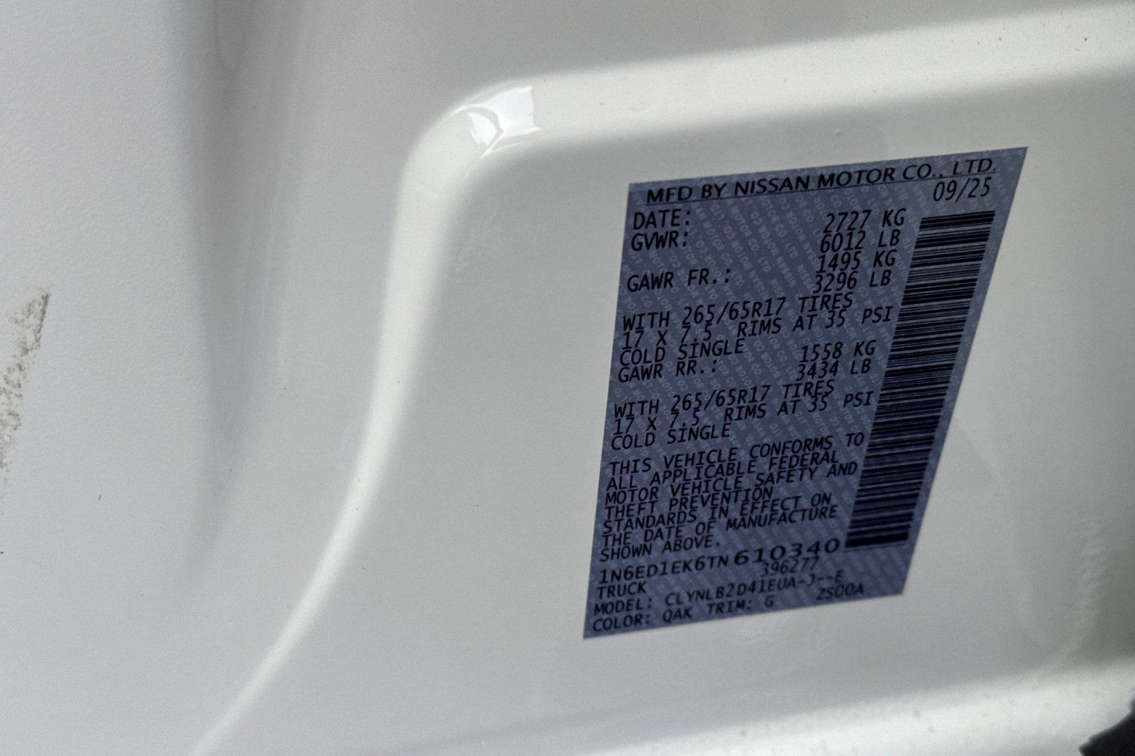 New 2026 Nissan Frontier SV w/ Tow Package image 23