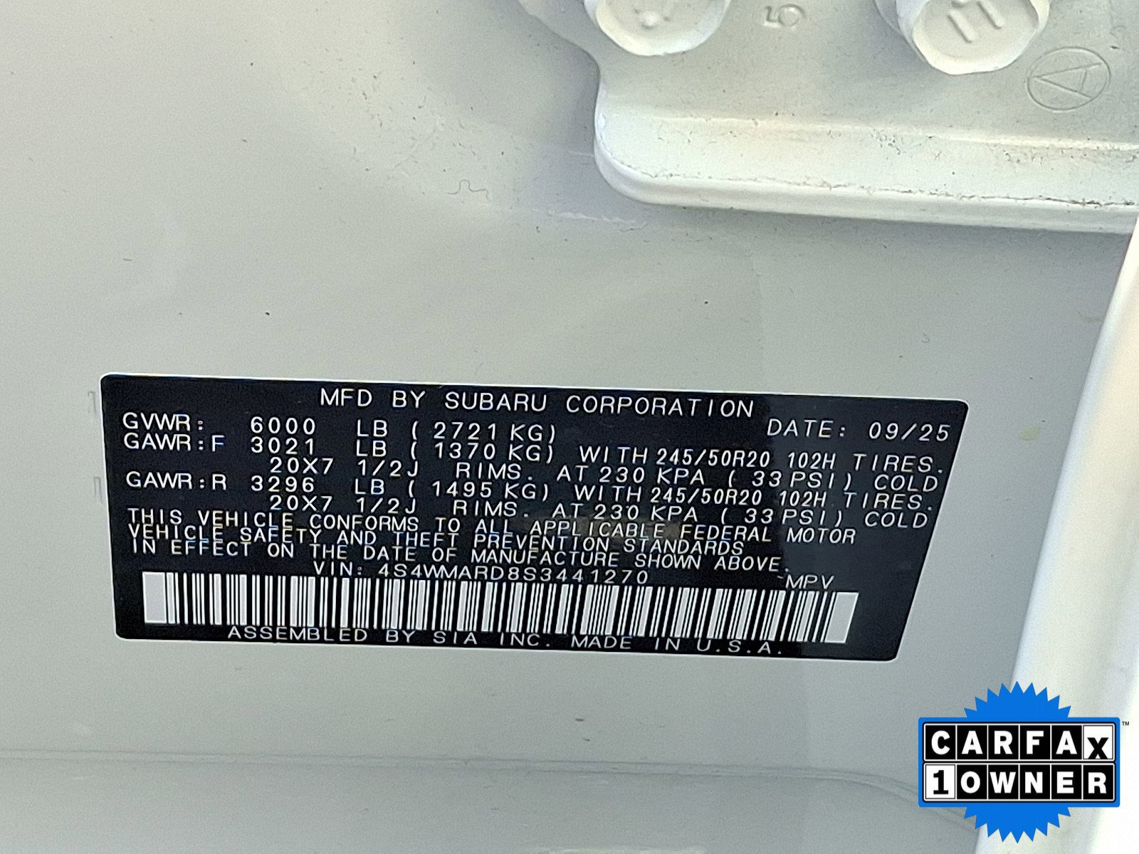 Certified 2025 Subaru Ascent Bronze Edition image 57