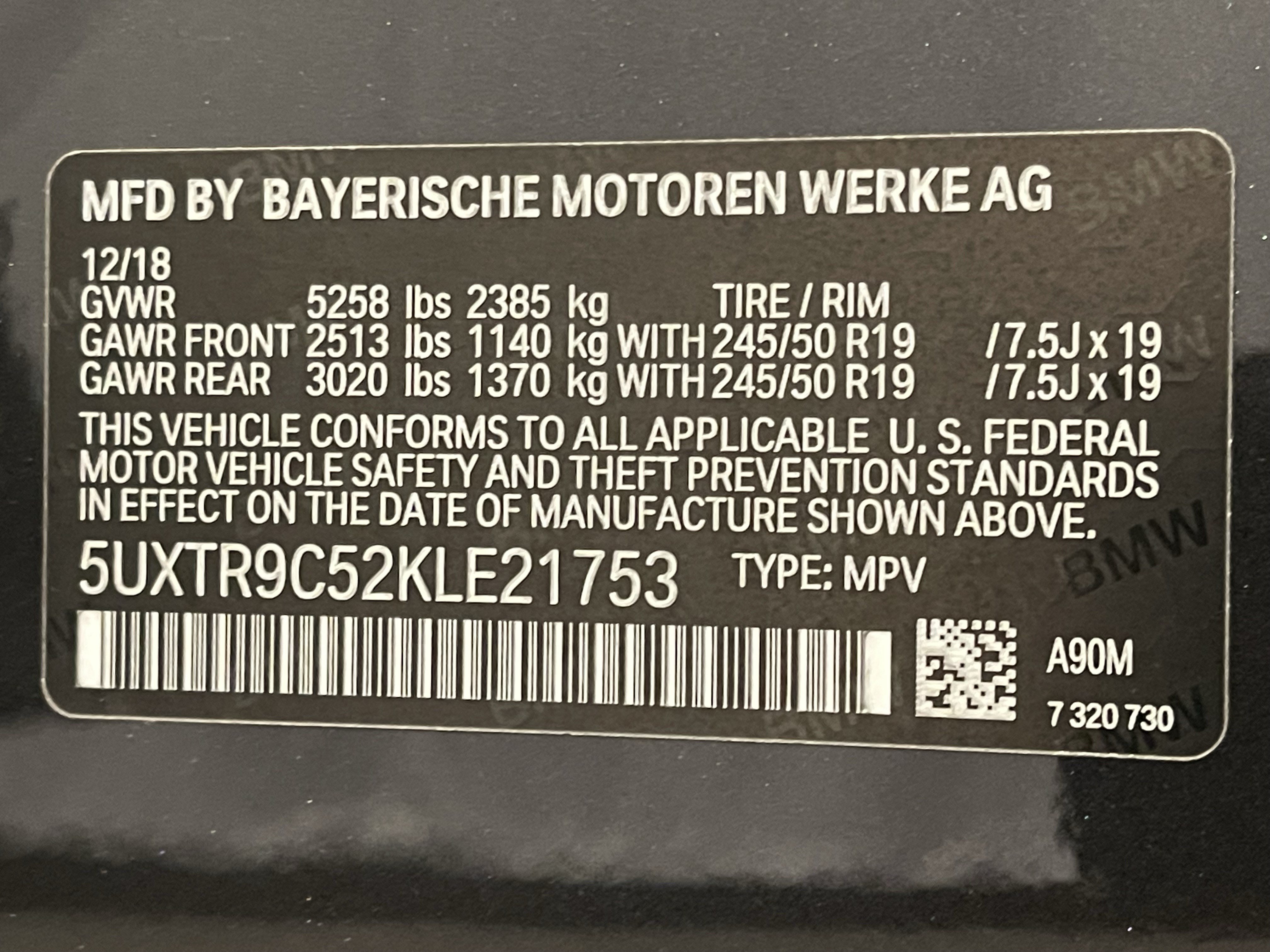 Used 2019 BMW X3 xDrive30i w/ Convenience Package AWD/4WD image 25