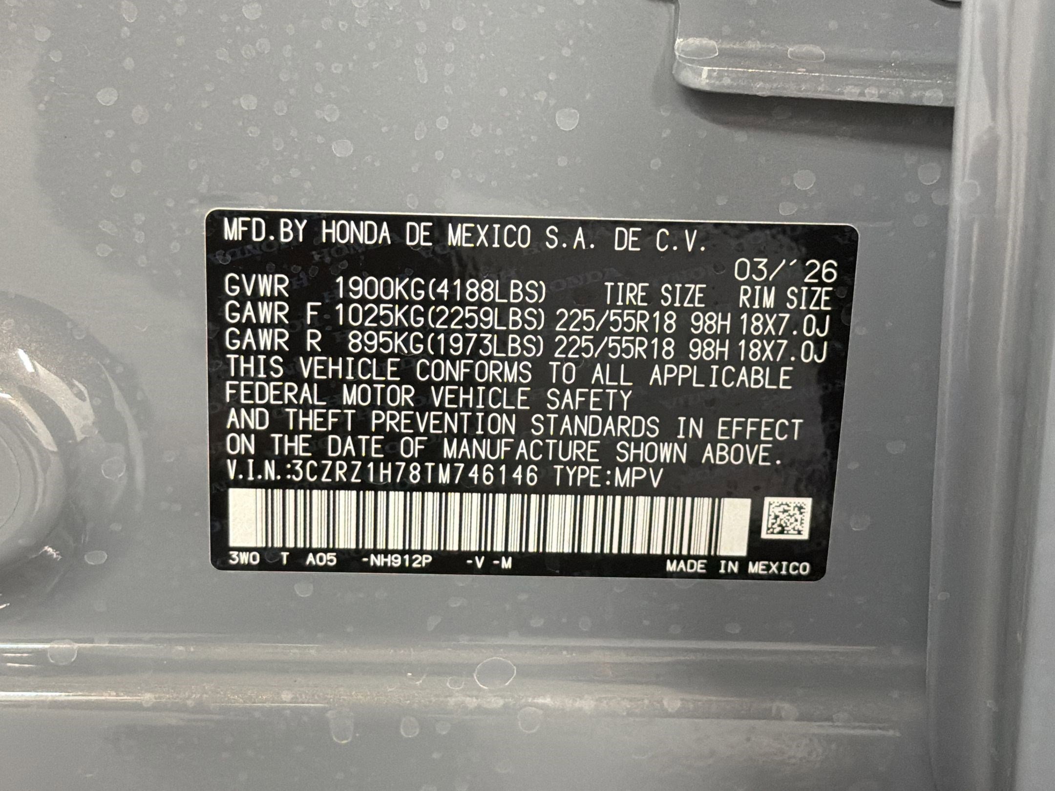 New 2026 Honda HR-V EX-L image 19