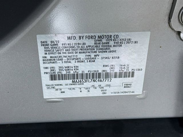 Certified 2022 Ford EcoSport S image 29